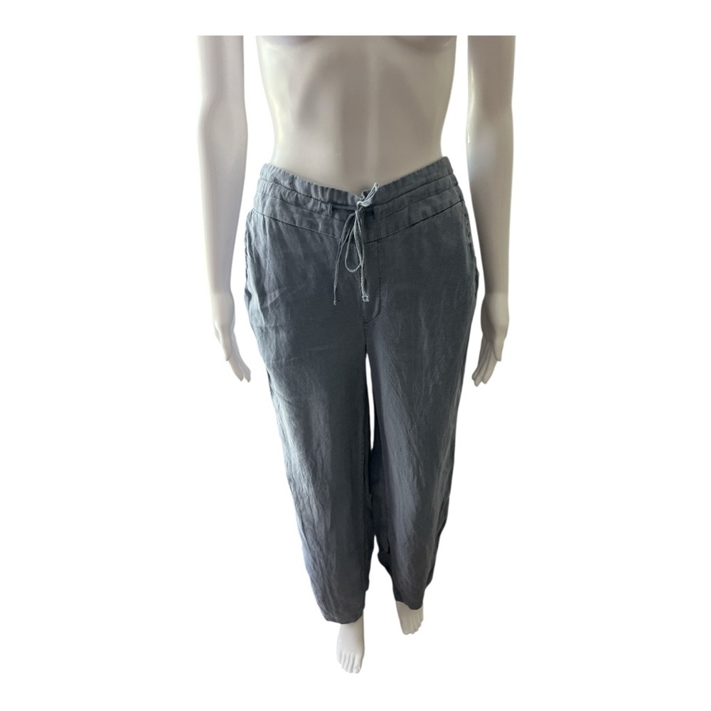 Cynthia Rowley Blue Line Drawstring Pants Size S